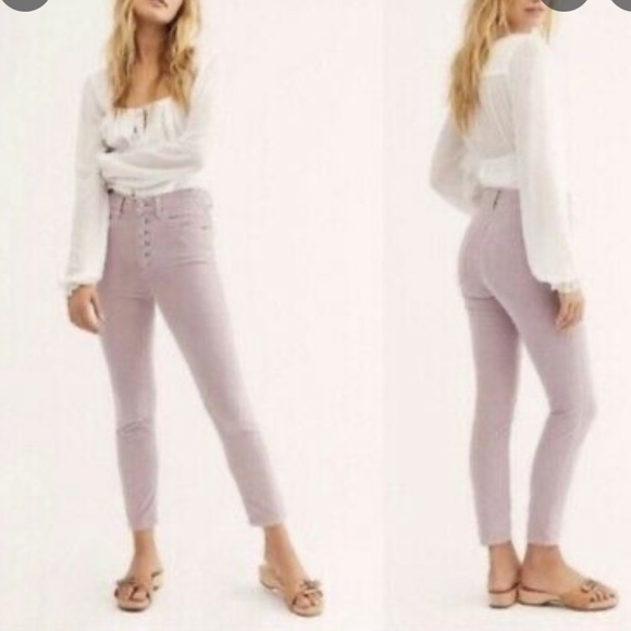 We The Free Lilic Sun Chaser High Rise Button Fly Corduroys Size 31 NWOT - Picture 2 of 15